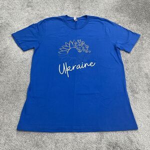 Bella+Canvas Graphic Tee Unisex Adult Large Blue Crew Neck Short Sleeve T-Shirt